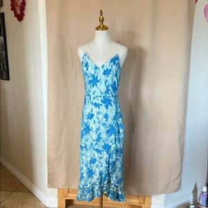 Francesca’s Mi Ami Blue Floral Women's Dress